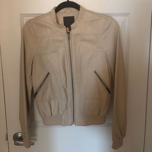 Joie Leather Bomber Jacket